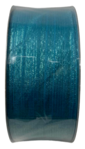 2.5&quot; X 50 Yards Wired Edge Christmas Holiday Ribbon Turquoise Mega Roll - £19.53 GBP