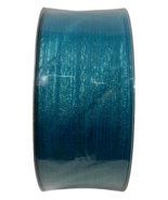 2.5&quot; X 50 Yards Wired Edge Christmas Holiday Ribbon Turquoise Mega Roll - £19.53 GBP