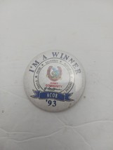Vtg 1993 Army Community &quot;Im A Winner&quot; Button Pinback - $153.84 MXN