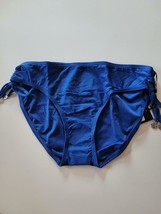 DKNY Blue 4 Way Stretch Bikini Bottoms Size XL - $8.08