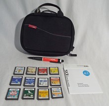 Nintendo DS Carry Case  Pen &amp; 12 game Lot Electroplankton Nintendogs - £108.36 GBP
