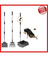 Adjustable Dog Pooper Scooper Set: Rustproof Tray, Rake &amp; Spade for Larg... - $46.52