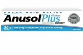 4 x Anusol Plus Hemorrhoidal Ointment Treatment - 30g each, Free Shipping. - $50.31