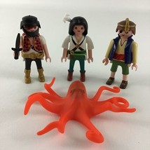 Playmobil Pirate Crew Mini Figures Set Octopus Sea Farers Vintage Geobra 1990&#39;s - £23.15 GBP
