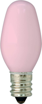 GE Lighting 26222 4-Watt 14-Lumen C7 Night Light Bulb, Pink, 2-Pack - £7.97 GBP