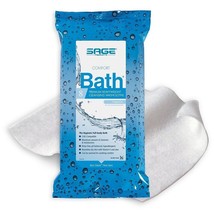 48 Count Rinse-Free Bath Wipe Comfort Bath Premium Heavyweight Scented v... - $40.58