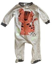 Gerber Baby Sleeper Lot 0-3 Months Footed Zipper Roar Lion Animal Unisex image 2