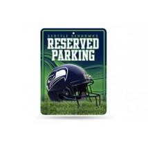 11&quot; seattle seahawks nfl football team helmet logo reserved parking street sign - £24.04 GBP