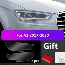 2 Pcs Car Covers Headlight Protective Film For  A3 8P 8V 8YA S3 RS3 Transparent  - £54.81 GBP