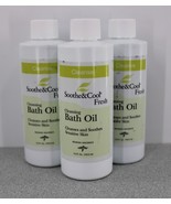 Qty 3 MEDLINE SOOTHE AND COOL FRESH CLEANSING BATH OIL SENSITIVE SKIN 3.... - £7.23 GBP