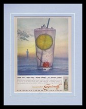 ORIGINAL Vintage 1962 Smirnoff Vodka 11x14 Framed Advertisement - £35.02 GBP