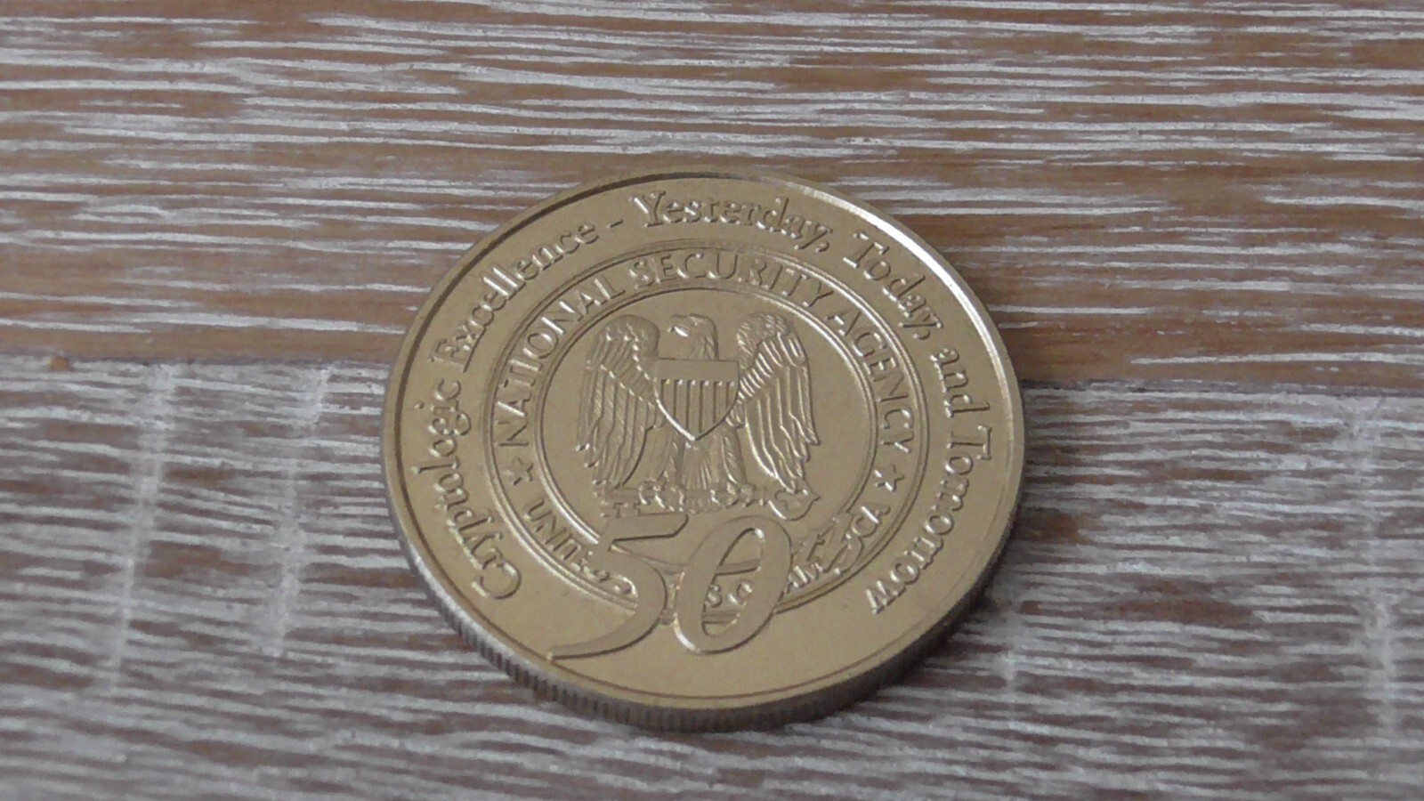 Vintage NSA National Security agency 50 Years 1952 - 2002 Challenge Coin... - $40.58