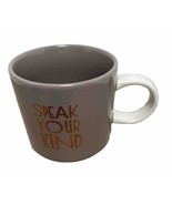 Starbucks 2017 Speak Your Kind Coffee Cup Mug Embossed - £7.16 GBP