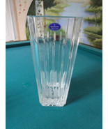 Royal Doulton Crystal Carnegie Large Square  Vase 11 1/2&quot; Original ^^ - $2,301.04 MXN