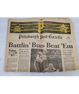 VINTAGE Oct 18 1979 Pittsburgh Post Gazette Newspaper Pirates Win World ... - £47.03 GBP