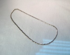Vintage Sterling Silver Danecraft 925 Twisted Snake Chain Necklace K1018 - £38.14 GBP