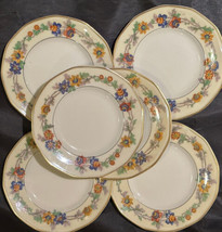 Theodore Haviland Limoges France Miami Bread Plates  (6) 6-1/4&quot;  Gold Trim - £23.05 GBP