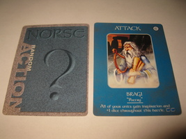 2003 Age of Mythology Board Game Piece: Norse Random Card: Attack - Bragi  - $1.00