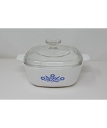 Corning Ware Blue Cornflower 1.5 Qt Casserole Dish P-1 1/2-B w/Pyrex Lid... - $19.99