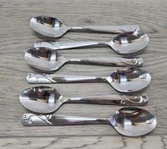 Cambridge Stainless 18/0 Retired Tula Frost place Oval Soup Spoon- Set of 6 - £23.19 GBP