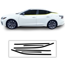 Fits Nissan Maxima 15-23 Side Window Chrome Delete Cover Decal Blackout ... - £31.46 GBP