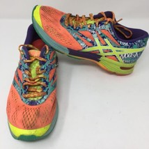 Asics Gel Noosa Tri 10 Multi-Color Running Shoes Size 8 Flash Coral Neon Bright - £38.75 GBP
