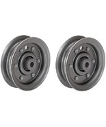 2 Deck Flat Idler Pulley 131494 for 42&quot; Poulan Craftsman Riding Mower AY... - $662.41 MXN