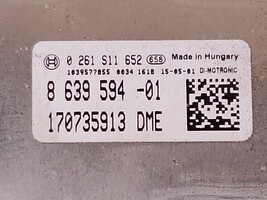 Bmw F30 F33 328i 428i N20 2.0 4cyl Turbo DME ECU FEM Key Ignition Module Set image 6