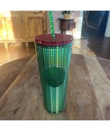 STARBUCKS Spring 2023 Watermelon Green Pink Grid Spike Vente 24oz Cold T... - €23,89 EUR
