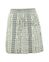 Alaia Knit Skirt With Vertical Frills In Viscose Women White Xs - $335.35