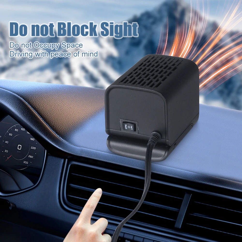 Car Heater 12V Portable Car Heating Fan 2 In 1 Cooling Heating Auto Windshield - $26.26
