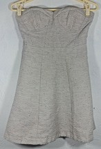 Jessica Simpson Juniors Dress Size 3 4 Strapless Kaysen Tan Metallic Party Club - £11.83 GBP