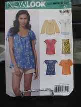 New Look 6891 Misses Tops or Shirts Pattern - Size 10-22  UNCUT - £6.96 GBP