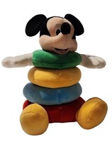 Disney Baby Mickey Mouse Soft Plush Stacking Rings Toy BRAND NEW no box - £11.37 GBP