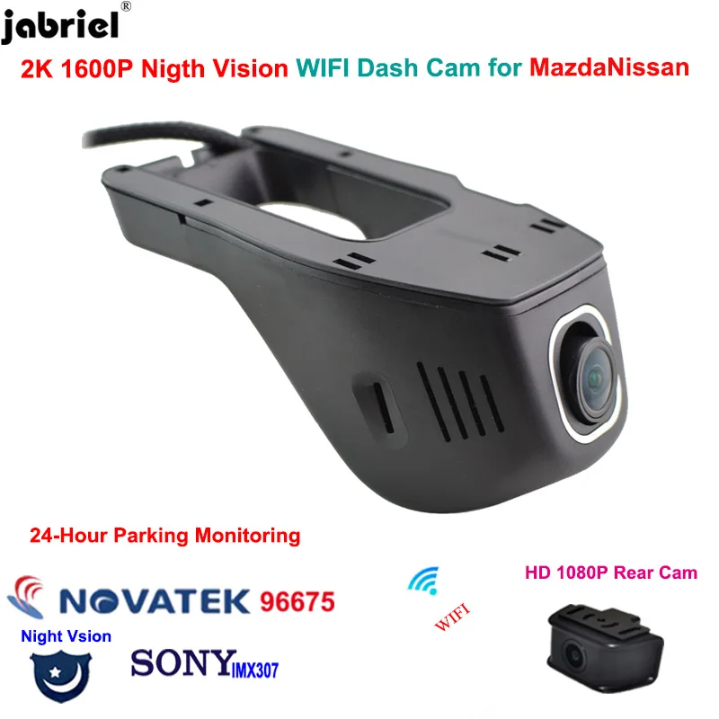 2K 1600P Wifi Dash Cam Car DVR Camera Recorder for Nissan qashqai j11 j10 juke x - £95.51 GBP+