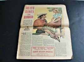 Akron Beacon Journal-The Sunday Complete Novel- November 3, 1940 Newspaper. - £11.85 GBP