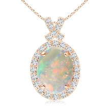 ANGARA Natural 1.45 Ct AAAA-Grade Vintage Style Opal Pendant in 14K Solid Gold - $1,358.10