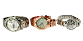 Women&#39;s Bling Hip Hop Flashy Watches Lot of 3 - Folio, Accutime, and Jou... - $9.89