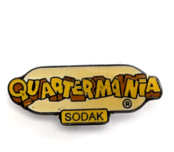 VTG Quatermania Slots Sodak Gaming Slot Machine Enamel Pin Advertise Yel... - $186.21 MXN