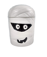 MUMMY Halloween Ceramic Cookie Jar Canister Figurative Kitchen Decor con... - £22.31 GBP