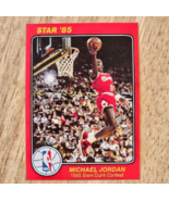 MICHAEL JORDAN 1984-85 STAR 1985 NBA SLAM DUNK CONTEST ROOKIE BASKETBALL... - $10.00