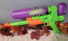 Vintage 1992 Larami Air Pressure Super Soaker 60 Green Purple Tested Works - $60.67