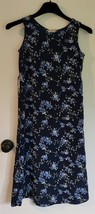 Womens S? SWAT Multicolor Navy Blue Floral Print Tank Sleeveless Sundress - $18.81