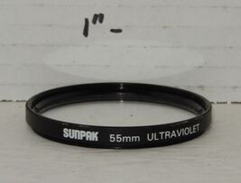 Sunpak 55mm Ultraviolet CAMERA Lens FILTER DIGITAL OR FILM - $8.88