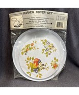 Lot 4 Retro Reston LLoyd FRUIT Metal Stove Burner Cover Set 2-10” &amp; 2-8”... - £31.02 GBP