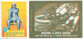 Astronaut Trading Card 3-D Back #50 Carpenter Checks His Suit Topps 1963 EXCELL - $18.36