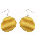 Huge Realistic POTATO CHIPS Funky EARRINGS Crazy Snack Junk Food Novelty... - $6.83