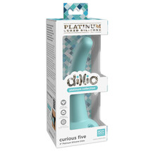 Dillio Platinum Collection Curious Five 5 in. Silicone Dildo Teal - $49.14