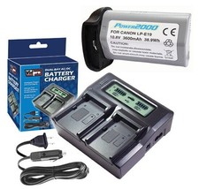 LP-E19 Battery + Charger For Canon Eos 1DX Mark Ii, 1DS Mark Iii, 1D Mark Iii, - $107.99