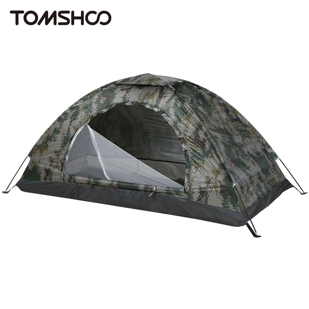 Tomshoo 1/2 Person Ultralight Camping Tent Single Layer Portable Hiking Tent - £16.62 GBP+